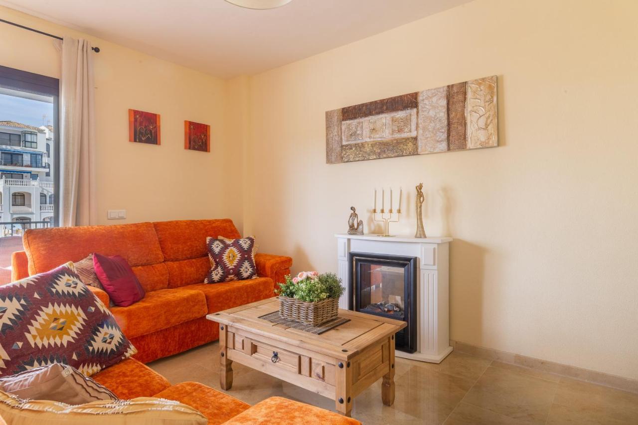 2261-Superb Apt On The Beach, On Duquesa Harbour Manilva Exteriör bild